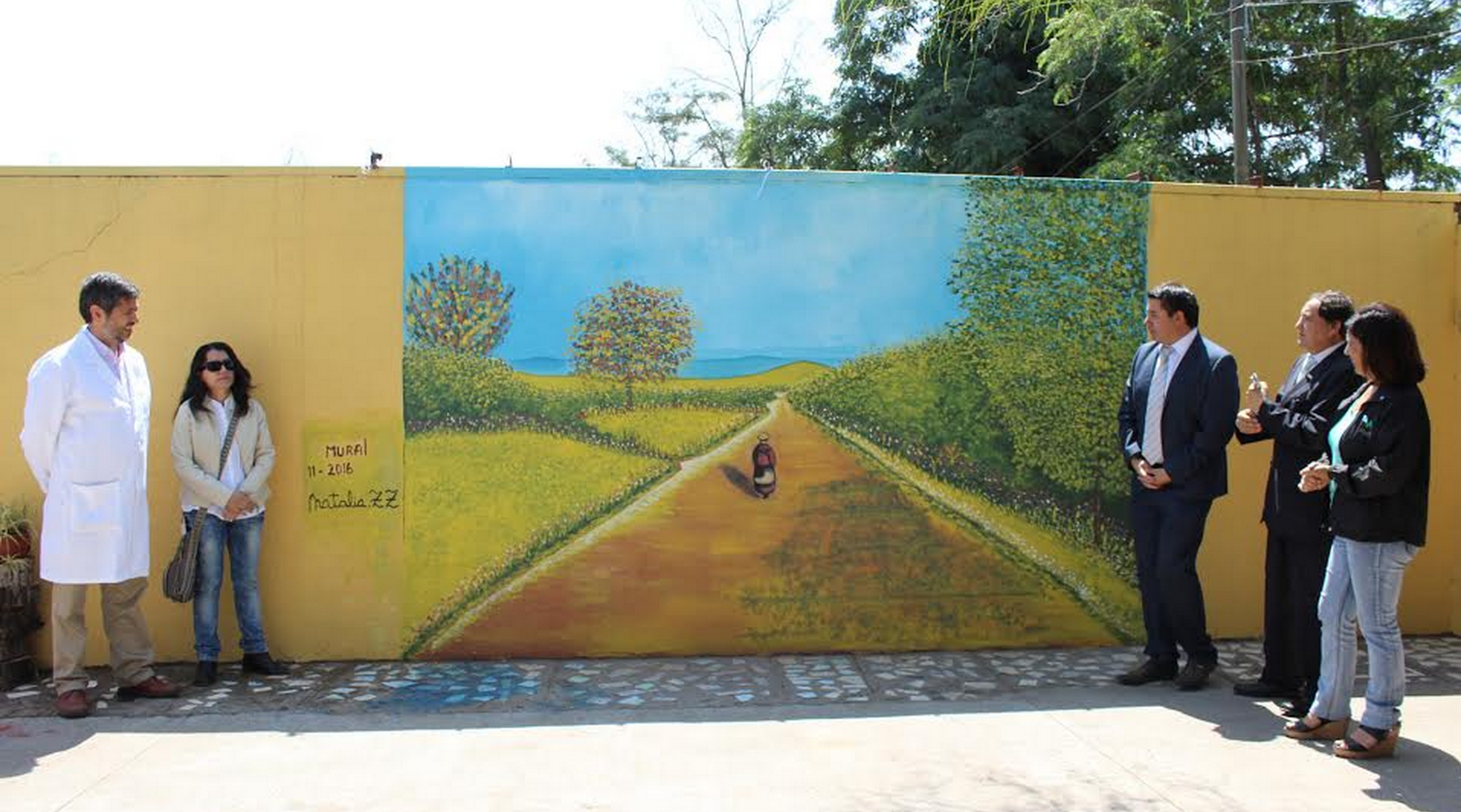 Salud Machalí inauguró mural “La hacienda de Machalí” en su Sala de Rehabilitación Integral