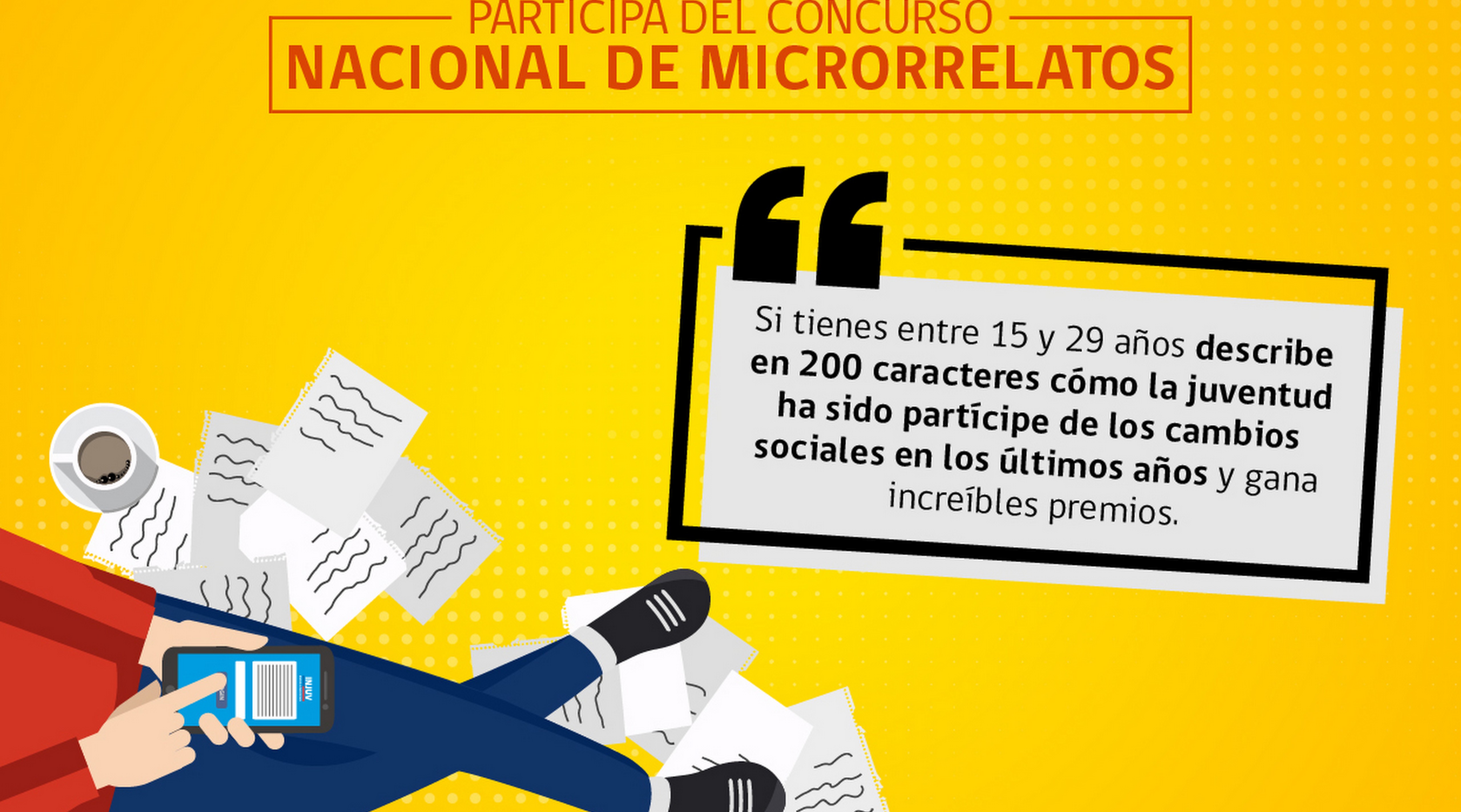 INJUV lanza el concurso de microrrelatos #SoyJovenYParticipo