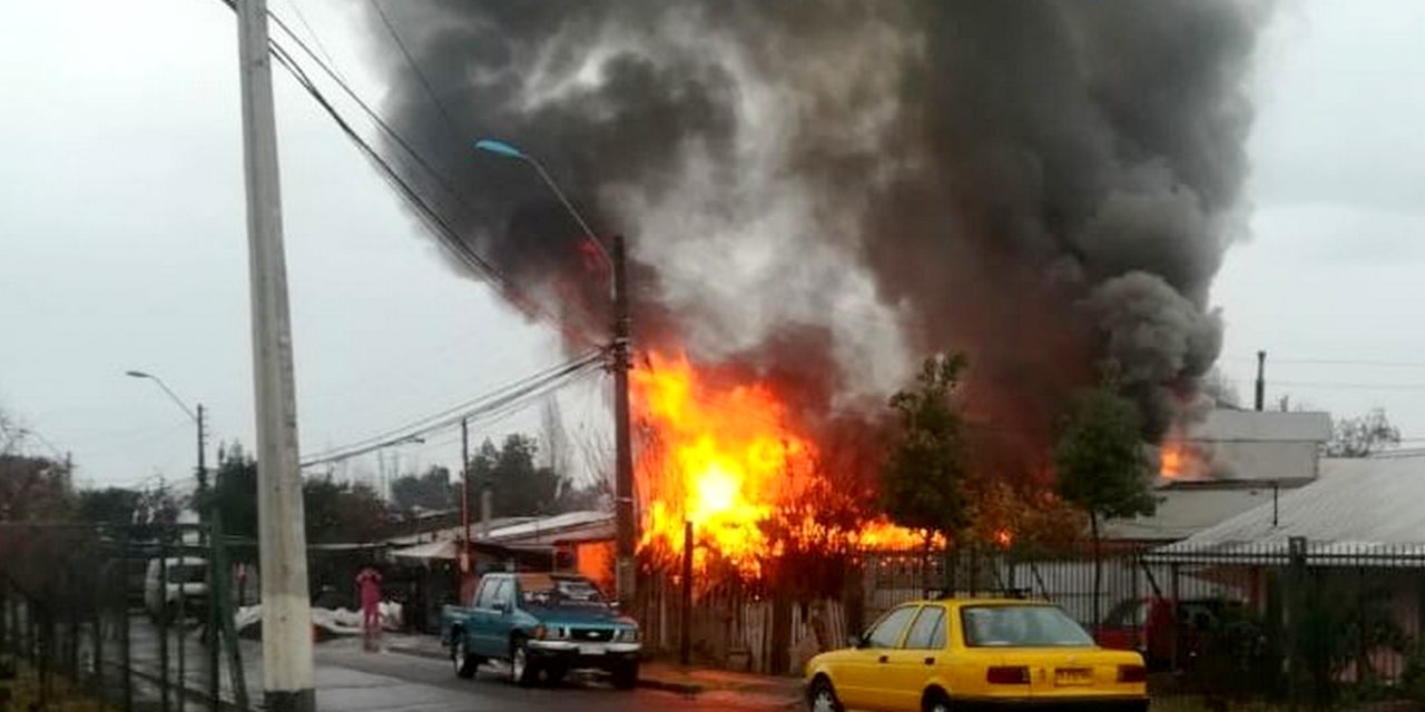 Adulto mayor muere en incendio en Machali