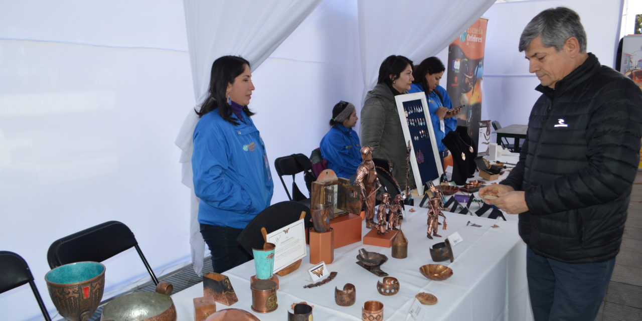 Artesanos de la Escuela de Orfebres presentes en ExpoCobre Machali 2018