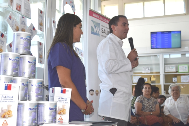 En Machalí se anunció gratuidad de leche para niños con alergia