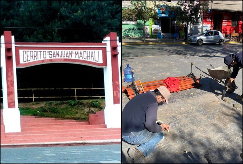 Cierran acceso al Cerro San Juan y sacan bancas de la Plaza de Machalí