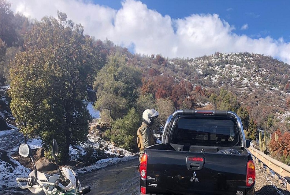 Detienen a 11 porfiados que querían ver la nieve en Coya