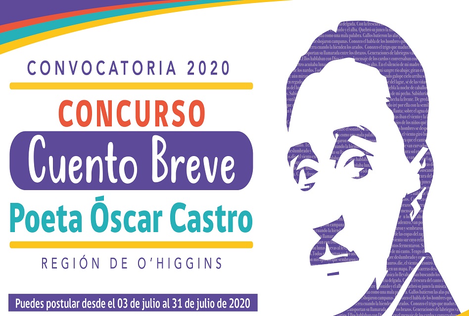 O’Higgins convoca al concurso de cuento breve «Poeta Óscar Castro»