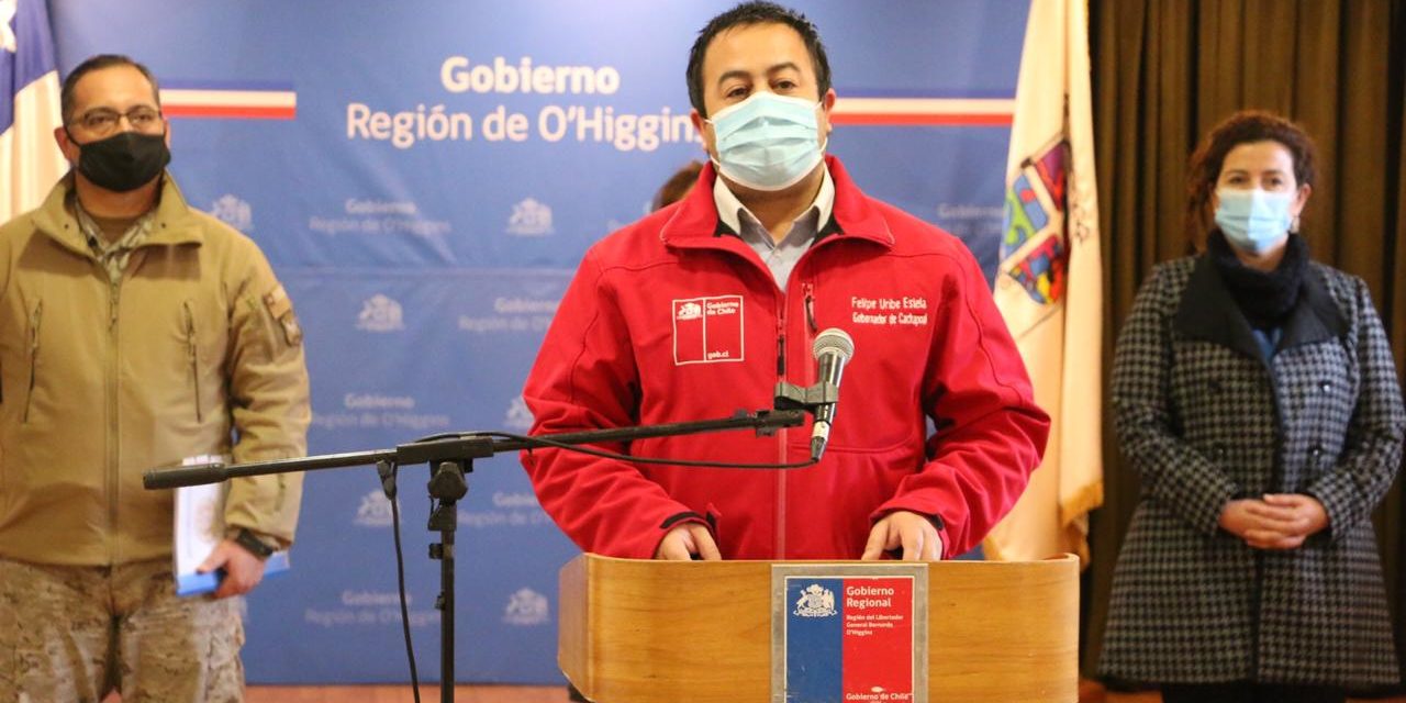 O’Higgins registra 116 nuevos casos de coronavirus y San Vicente entra en cuarentena
