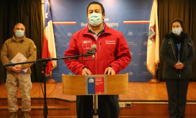 O´Higgins reporta 67 nuevos casos de coronavirus y tres comunas dejarán la cuarentena
