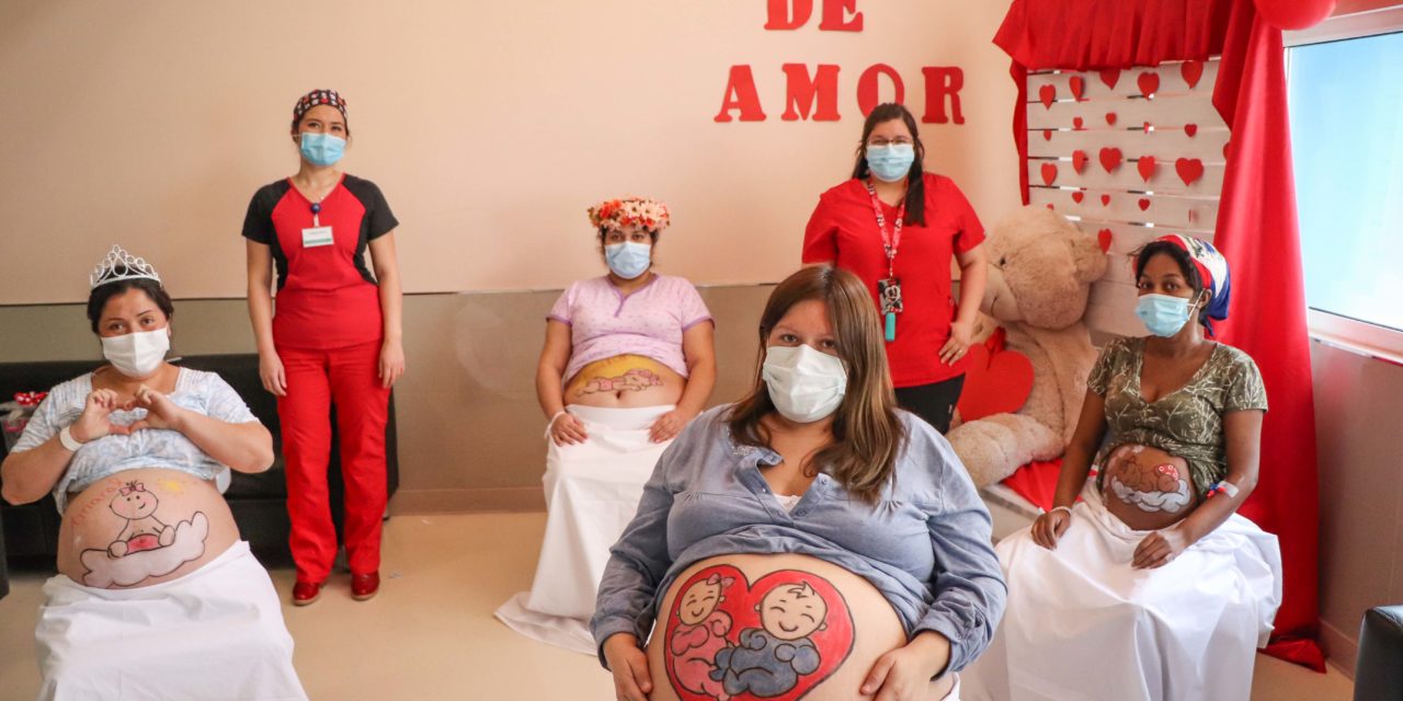 Pintan guatitas a pacientes embarazadas del Hospital Regional