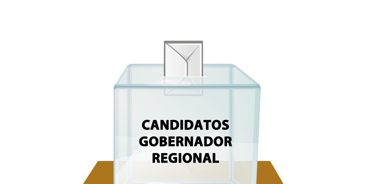 Listado de Candidaturas aceptadas para Gobernador Regional