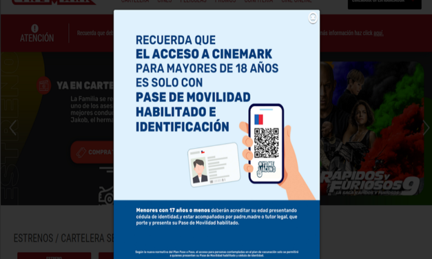 Pase de Movilidad, uno de los requiSItos para ir al cine