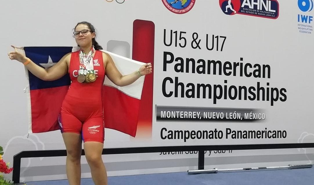 Machalina Antonia Palominos obtiene oro y bronce en el Panamericano de Halterofilia