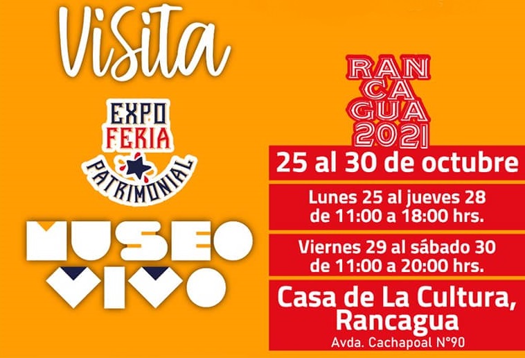 Expo Feria Patrimonial se realizará en Rancagua del 25 al 30 de octubre