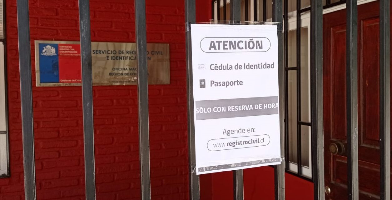 Cédula de Identidad o Pasaporte: Registro Civil de Machalí comenzó a atender solo con reserva de hora online