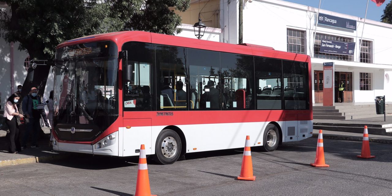 Anuncian electrocorredor en Rancagua y Machali con 20 buses eléctricos para el 2022