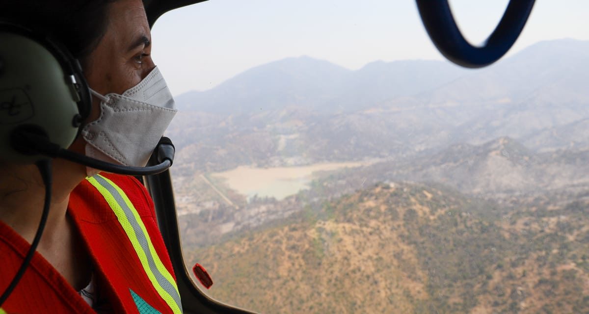 Ministra de Agricultura: «El incendio de Machalí está contenido»