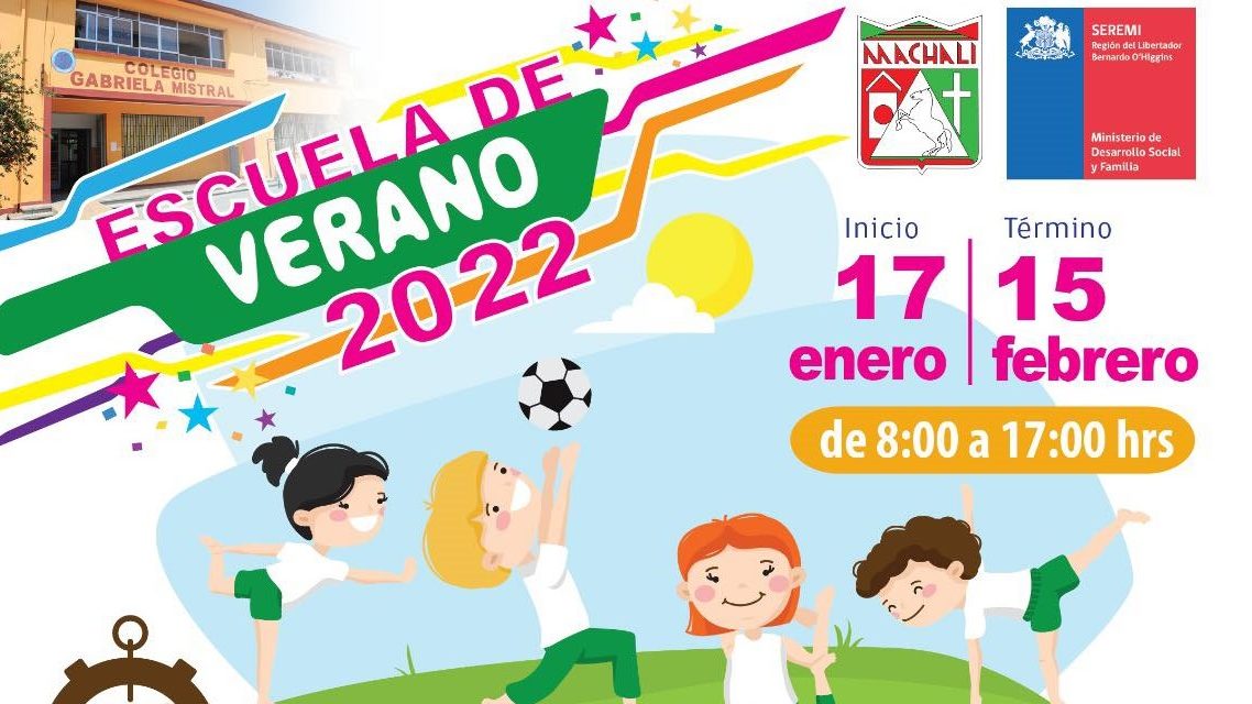 Comienzan inscripciones para la Escuela de Verano 2022 en Machali