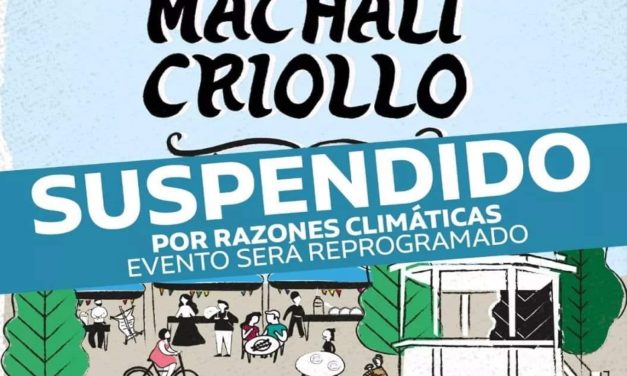 Suspenden Machali Criollo por razones climáticas