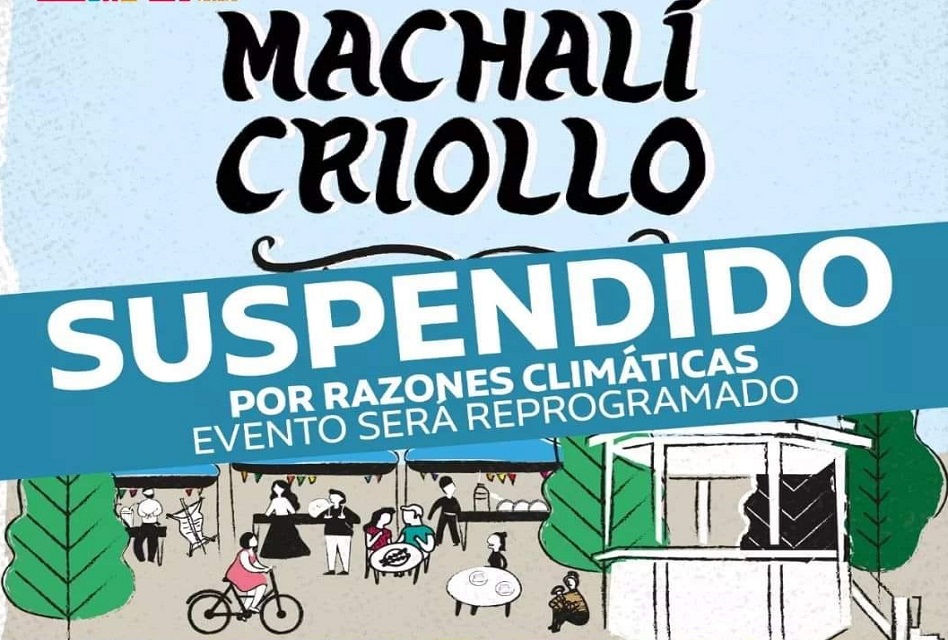 Suspenden Machali Criollo por razones climáticas