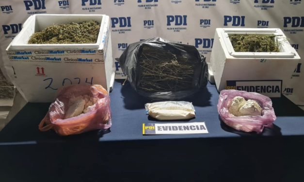 Incautan casi 10 kilos de droga desde vivienda machalina