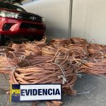Detienen a sujeto que transportaba cables de cobre robados en El Teniente